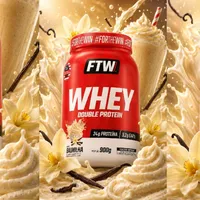 WHEY DOUBLE PROTEIN 100% - SABOR BAUNILHA - imagem 2