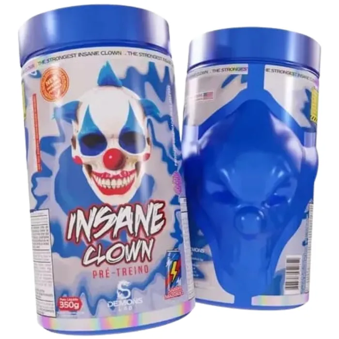 Pré Treino Insane Clown 350g - Sabor Energético - Rende 50 treinos!
