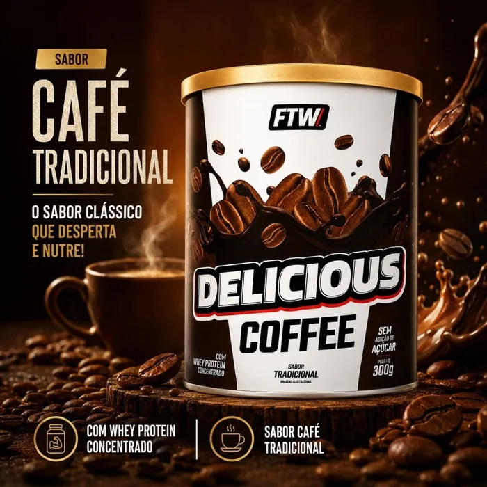 DELICIOUS COFFEE FTW 300G - SABOR TRADICIONAL