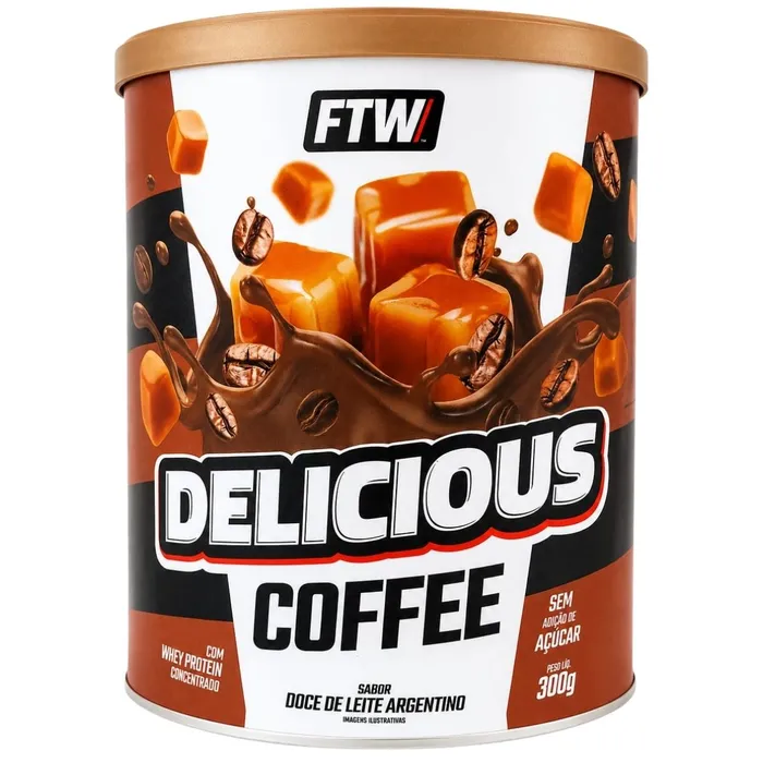 DELICIOUS COFFEE FTW 300G - SABOR DOCE DE LEITE ARGENTINO