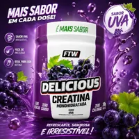 CREATINA MONOHIDRATADA 500G - SABOR UVA - imagem 2