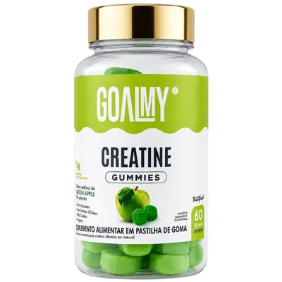 CREATINA EM GOMA - 60 GOMAS MAÇÃ VERDE