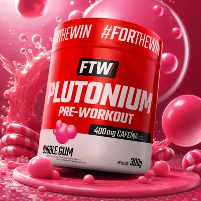 PRÉ TREINO PLUTONIUM 300G - BUBBLE GUM