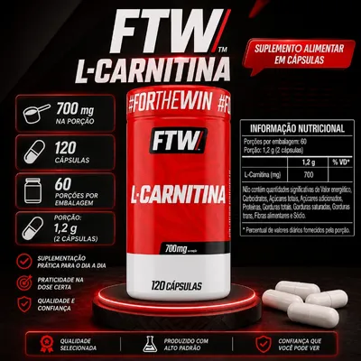 CARNITINA - 120 CÁPSULAS