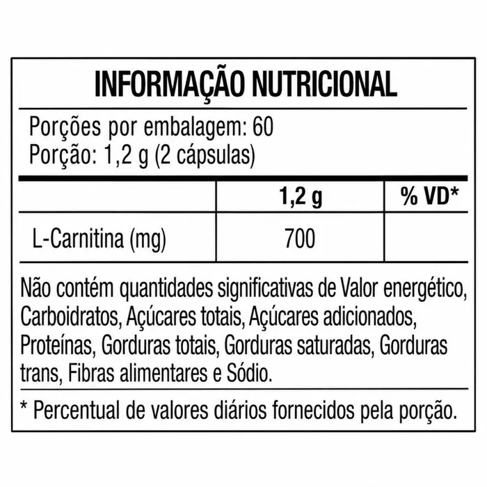 CARNITINA PURA FTW - 120 CÁPSULAS