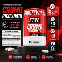 PICOLINATO DE CROMO FTW - 60 CÁPSULAS - imagem 3