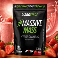 HIPERCALÓRICO MASSIVE MASS 2,5KG - SABOR MORANGO - imagem 1