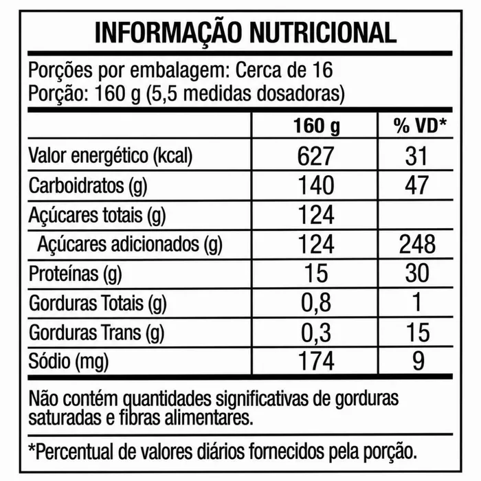 HIPERCALÓRICO MASSIVE MASS 2,5KG - SABOR CHOCOLATE