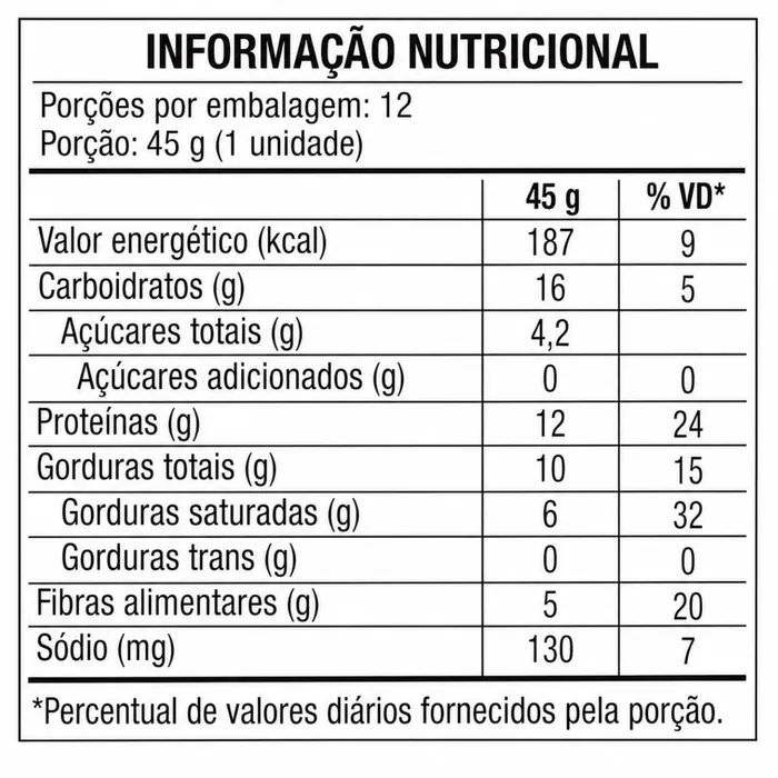 BARRA PROTEICA GOURMET 12 UNIDADES - SABOR CHOCOLATE BRANCO