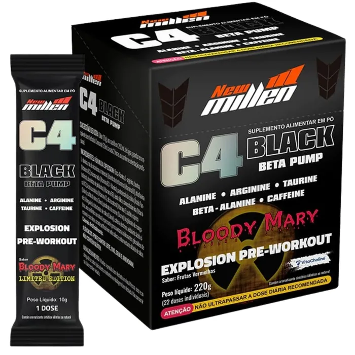 PRÉ TREINO C4 BLACK BETA PUMP - FRUTAS VERMELHAS