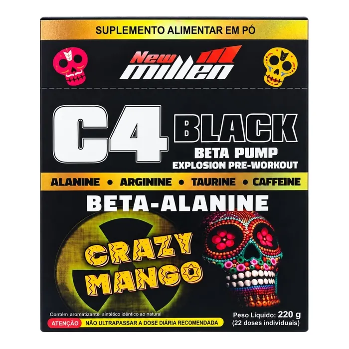 PRÉ TREINO C4 BLACK BETA PUMP - SABOR MANGA