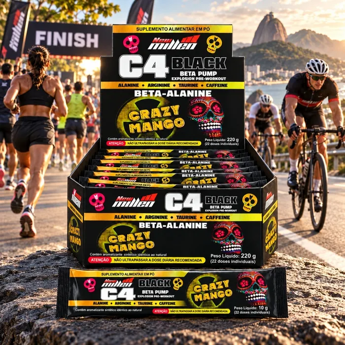 PRÉ TREINO C4 BLACK BETA PUMP - SABOR MANGA
