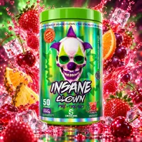 Pré Treino Insane Clown 350g - Sabor Ponche de Frutas- Rende 50 treinos! - imagem 2