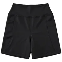 Short Meia Coxa Poliamida Preto Liso Tamanho G - imagem 1