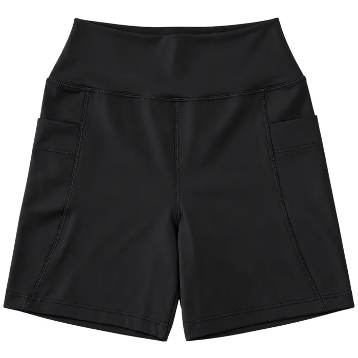 Short Meia Coxa Poliamida Preto Liso Tamanho G