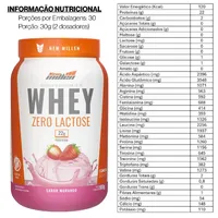 Whey Zero - Sabor Morango - imagem 2
