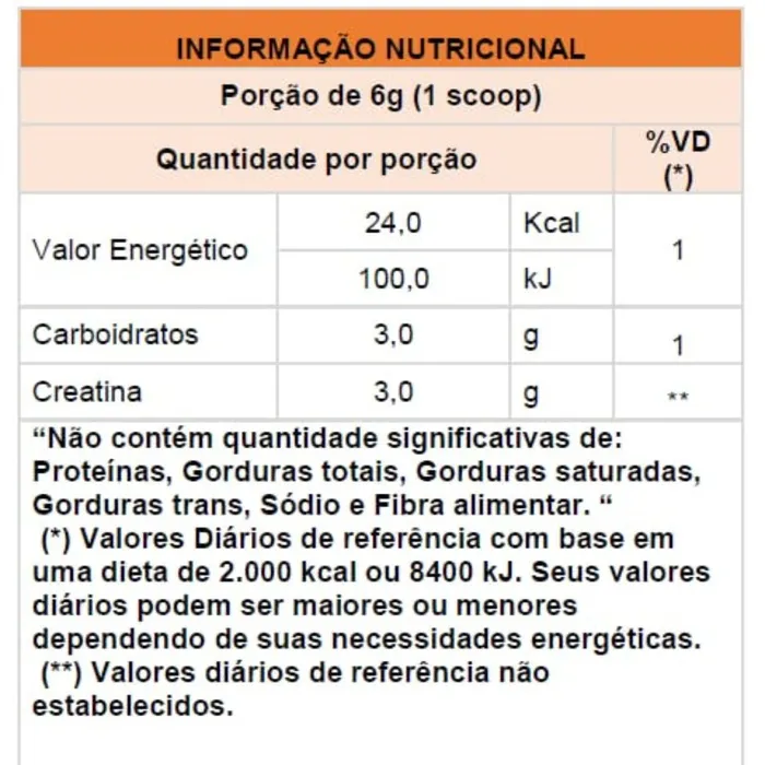 Creatina ATP New Millen Sem Sabor 300g