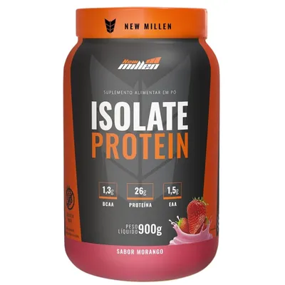 Isolate Protein Zero Lactose New Millen 900g - Sabor Morango