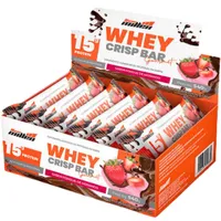 Whey Crisp Bar Gourmet c/ 12 unidades New Millen - Sabor Fondue de Morango - imagem 1