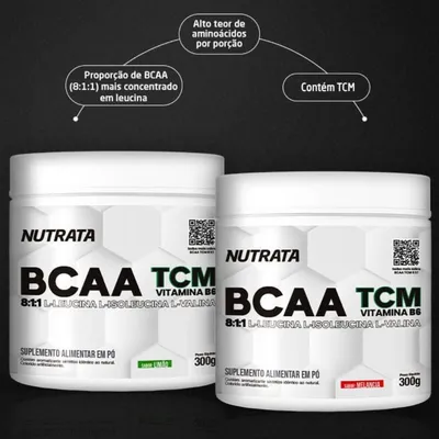 BCAA TCM 8:1:1 Nutrata Sabor limão 300g