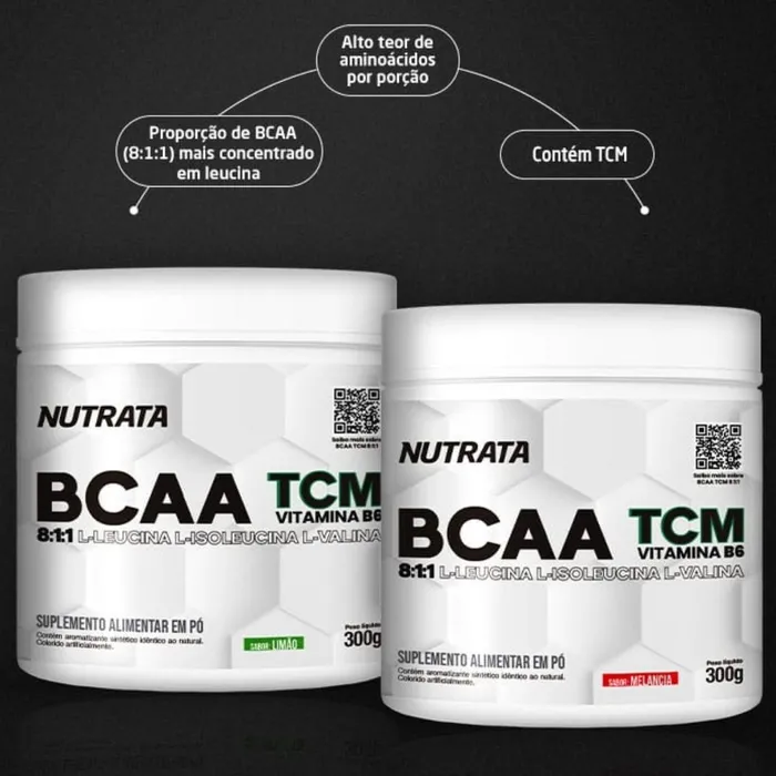 BCAA TCM 8:1:1 Nutrata 300g - Sabor Limão