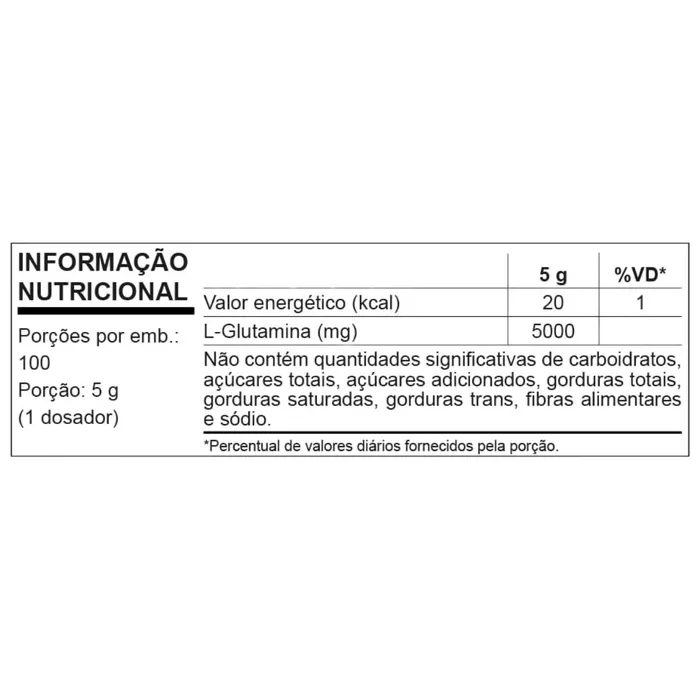 Glutamina Nutrata Neutro Pote 500g