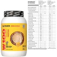 Whey 100% Concentrado Sabor Doce de Leite Havanna - Nutrata 900g - imagem 3
