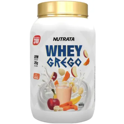 Whey Grego Nutrata 900g - Sabor Vitamina de Frutas