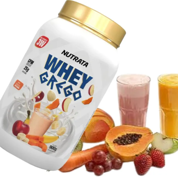Whey Grego Nutrata 900g- Sabor Vitamina de Frutas