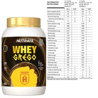 Whey Grego Nutrata 900g- Sabor Doce de Leite Havanna com Chocolate Belga - imagem 4