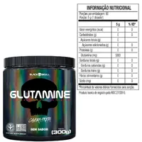 Glutamina Black Skull 300g - imagem 2