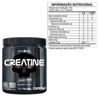 Creatina Pura Black Skull Sem Sabor - Pote 300g - imagem 3