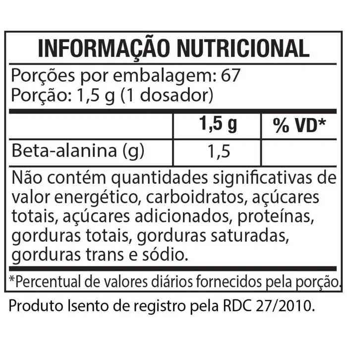 Beta Alanina Black Skull - Pote 100g