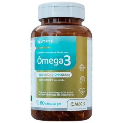 Omega 3 Nutrye 60 Cápsulas - EPA 1000mg. DHA665_MEG 3