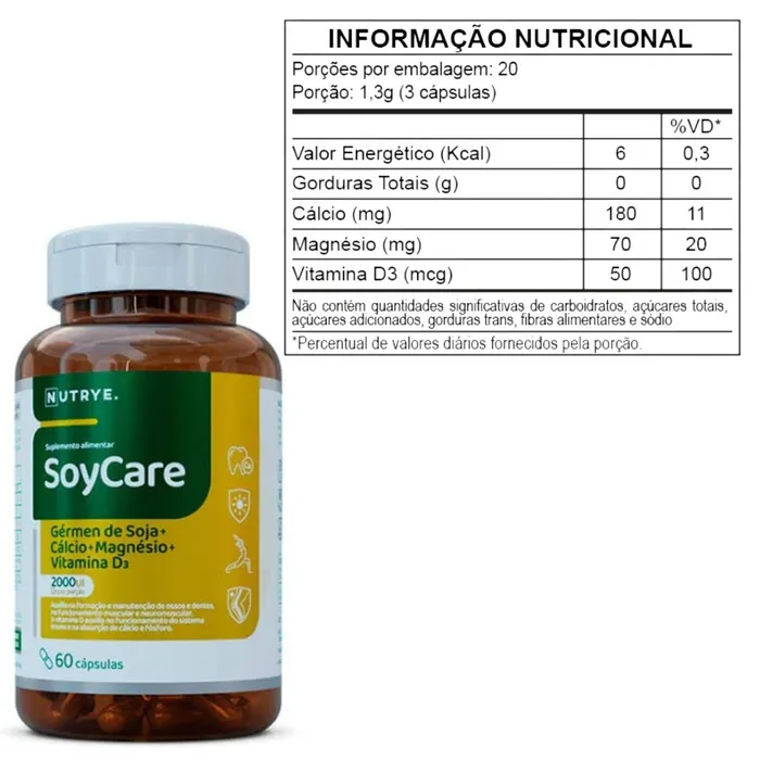 Soycare 60 Cápsulas - Nutrye