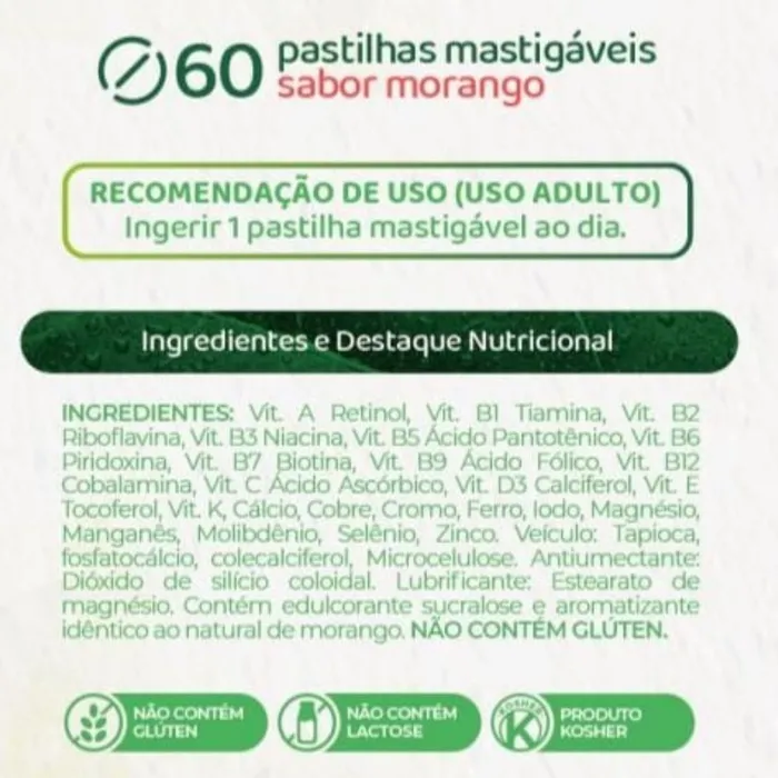 VitaliAZ Polivitamínico e Polimineral de A à Z - 60 Comprimidos