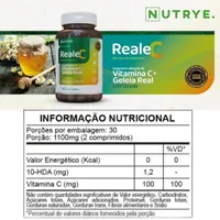 Vitamina C + Geléia Real Liofilizada - 60 Comprimidos - imagem 3