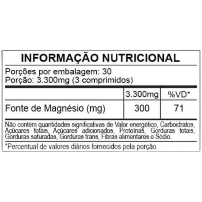 Magne 3 - 90 Comprimidos: Magnésio Quelato Citrato + Malato + Bisglicinato