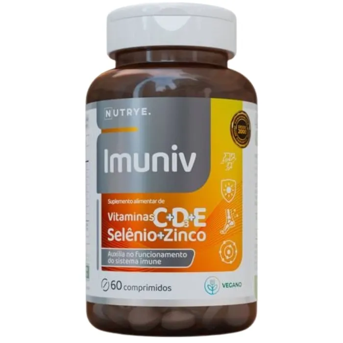 Vitamina C + D + E + Selênio + Zinco - 60 Comprimidos