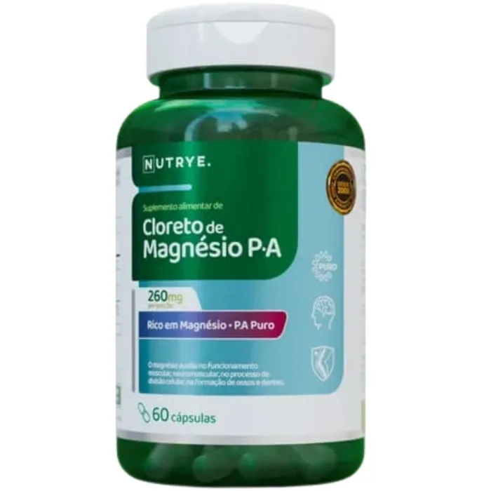 Cloreto de Magnésio P.A Nutrye - 60 Cápsulas
