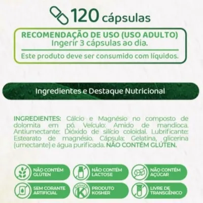 Dolomita Nutrye - 120 Cápsulas