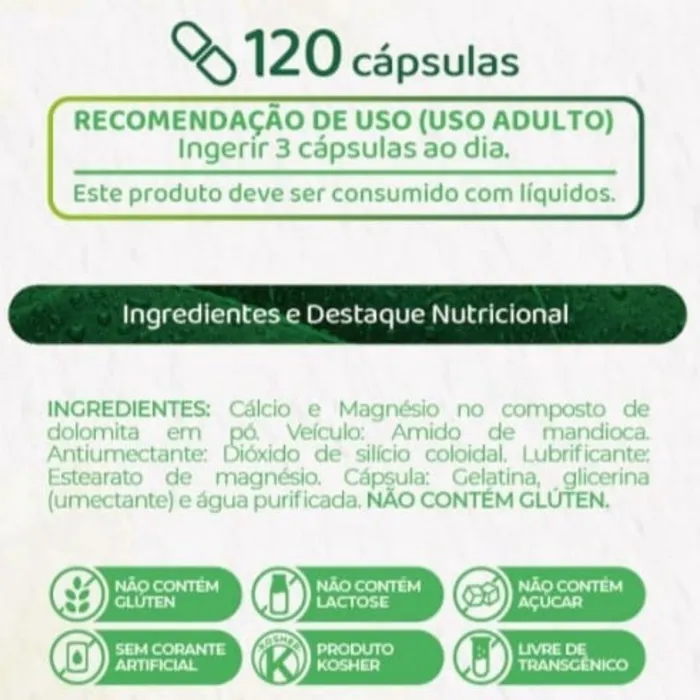 Dolomita Nutrye - 120 Cápsulas