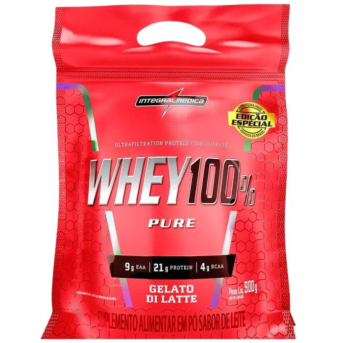 Whey 100% Pure 900g - Inrtegralmedica