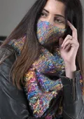 Cachecol Gola Artesanal em Tear Manual | Moça Prendada - imagem 3
