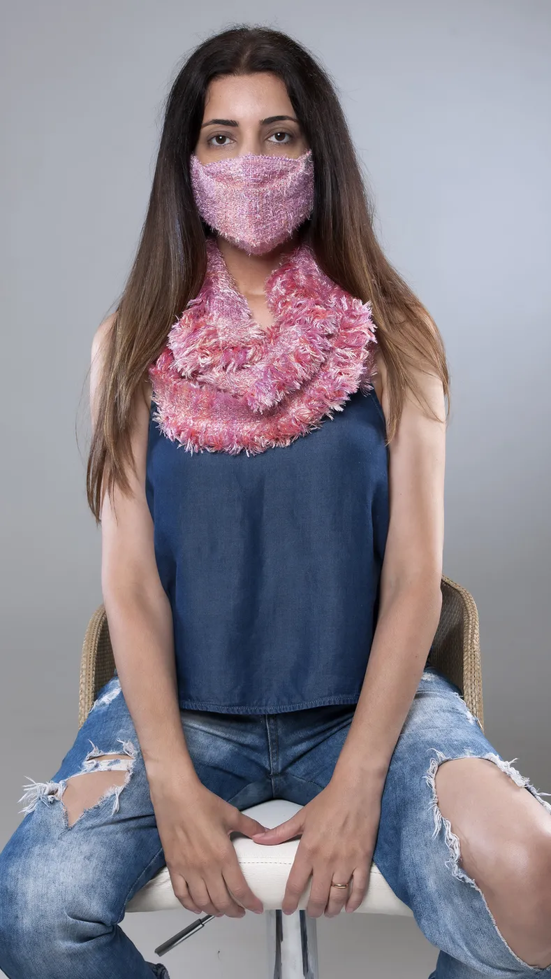 Cachecol Gola Artesanal em Tear Manual | Moça Prendada