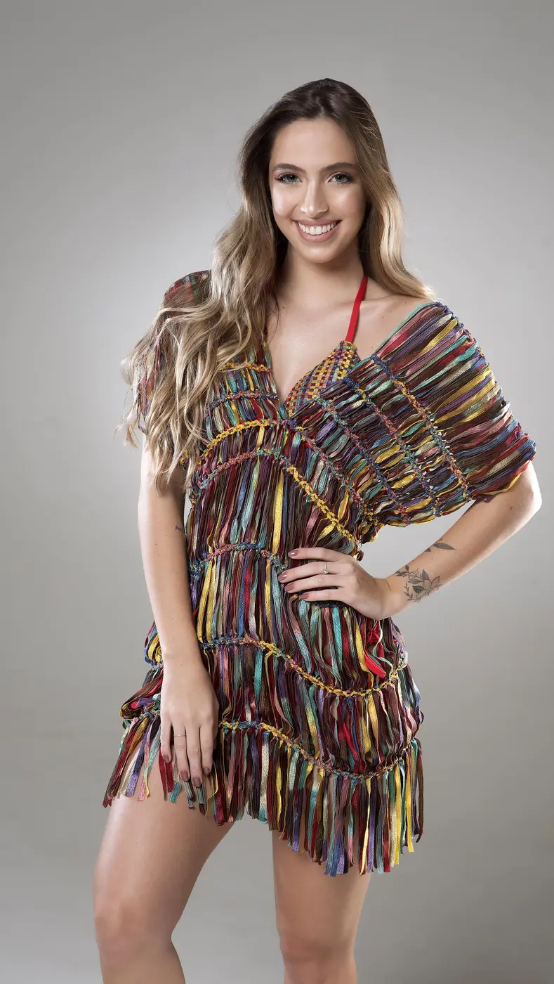 Saída Artesanal em Tear Manual | Moça Prendada