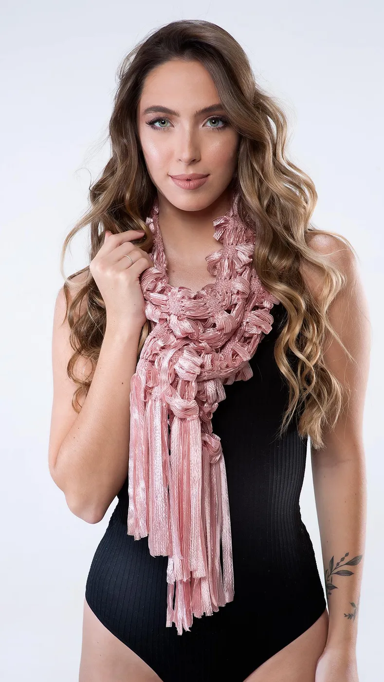 Lenço Artesanal em Tear Manual | Moça Prendada