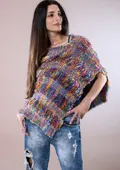 Pelerine de Inverno Artesanal em Tear Manual | Moça Prendada - imagem 1