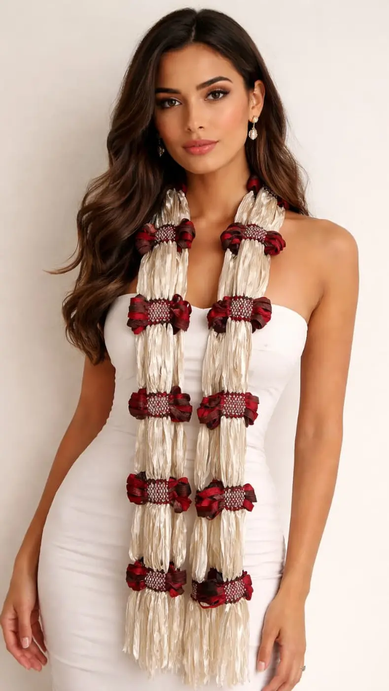 Lenço de Verão Artesanal em Tear Manual | Moça Prendada