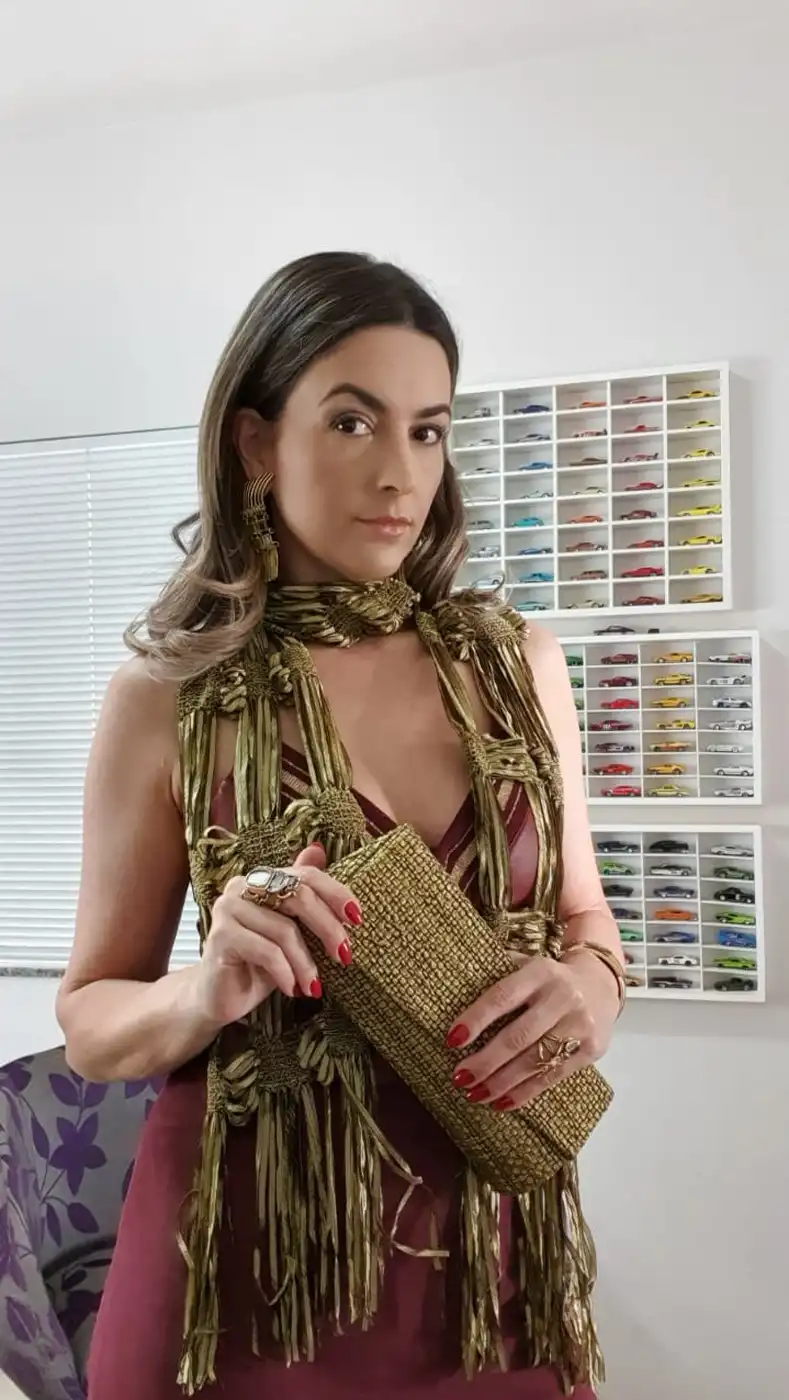 Lenço de Verão Artesanal em Tear Manual | Moça Prendada